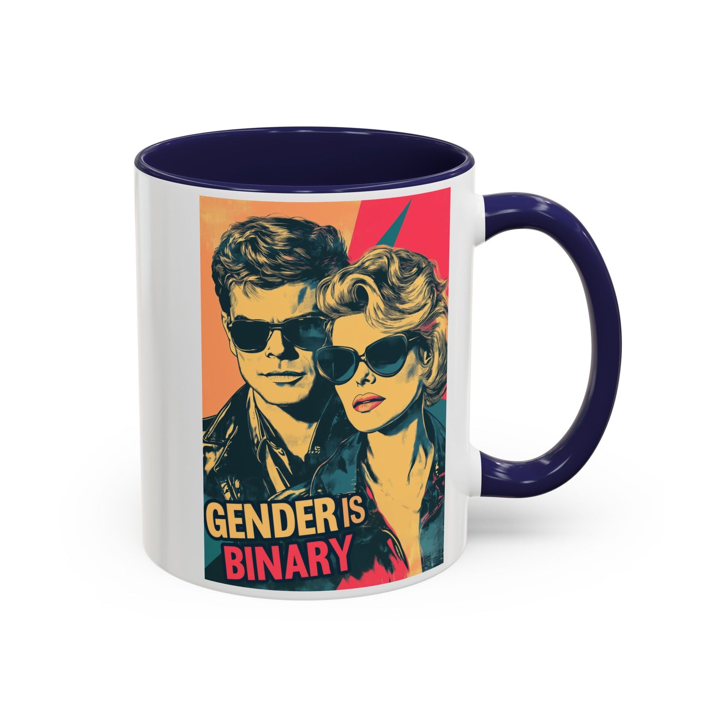 Gender Is Binary Accent Coffee Mug (11 or 15oz)