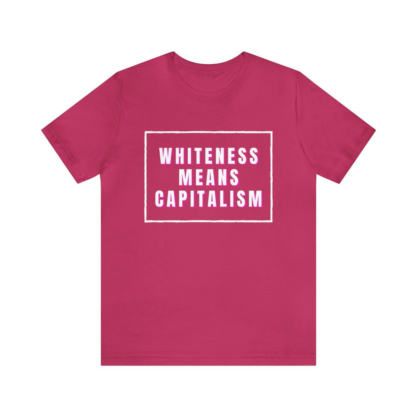 Whiteness Means Capitalism Unisex Jersey Short Sleeve Tee