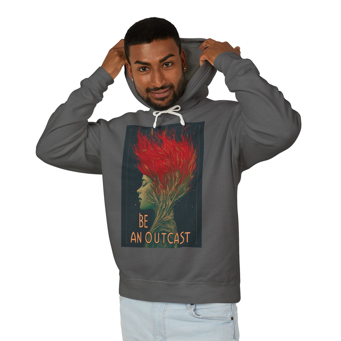 Be An Outcast Unisex Lightweight Hooded Sweatshirt