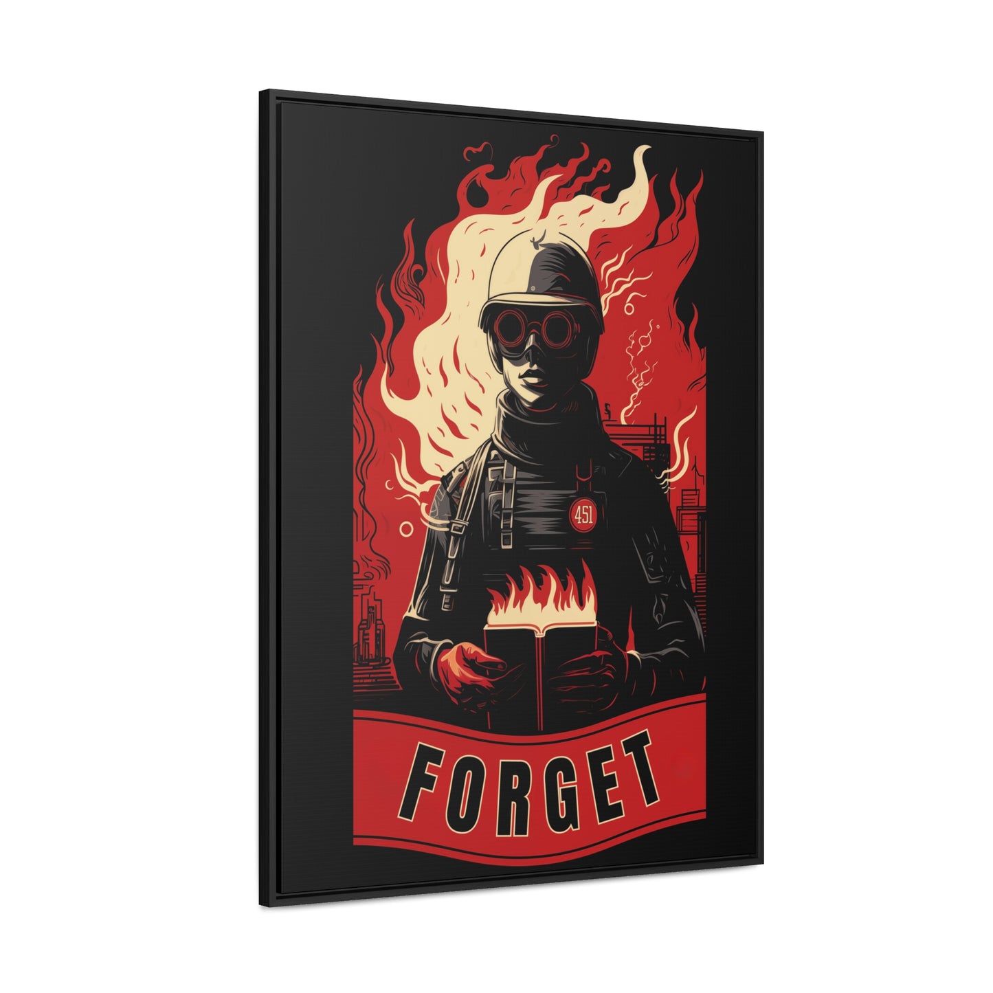 Fahrenheit 451 Gallery Canvas Wraps, Vertical Frame