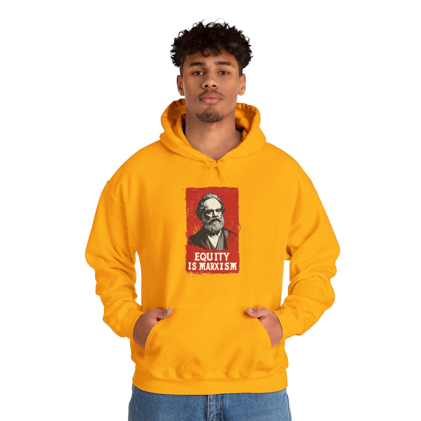 Equity Is Marxism Unisex Heavy Blend™ Hooded Sweatshirt