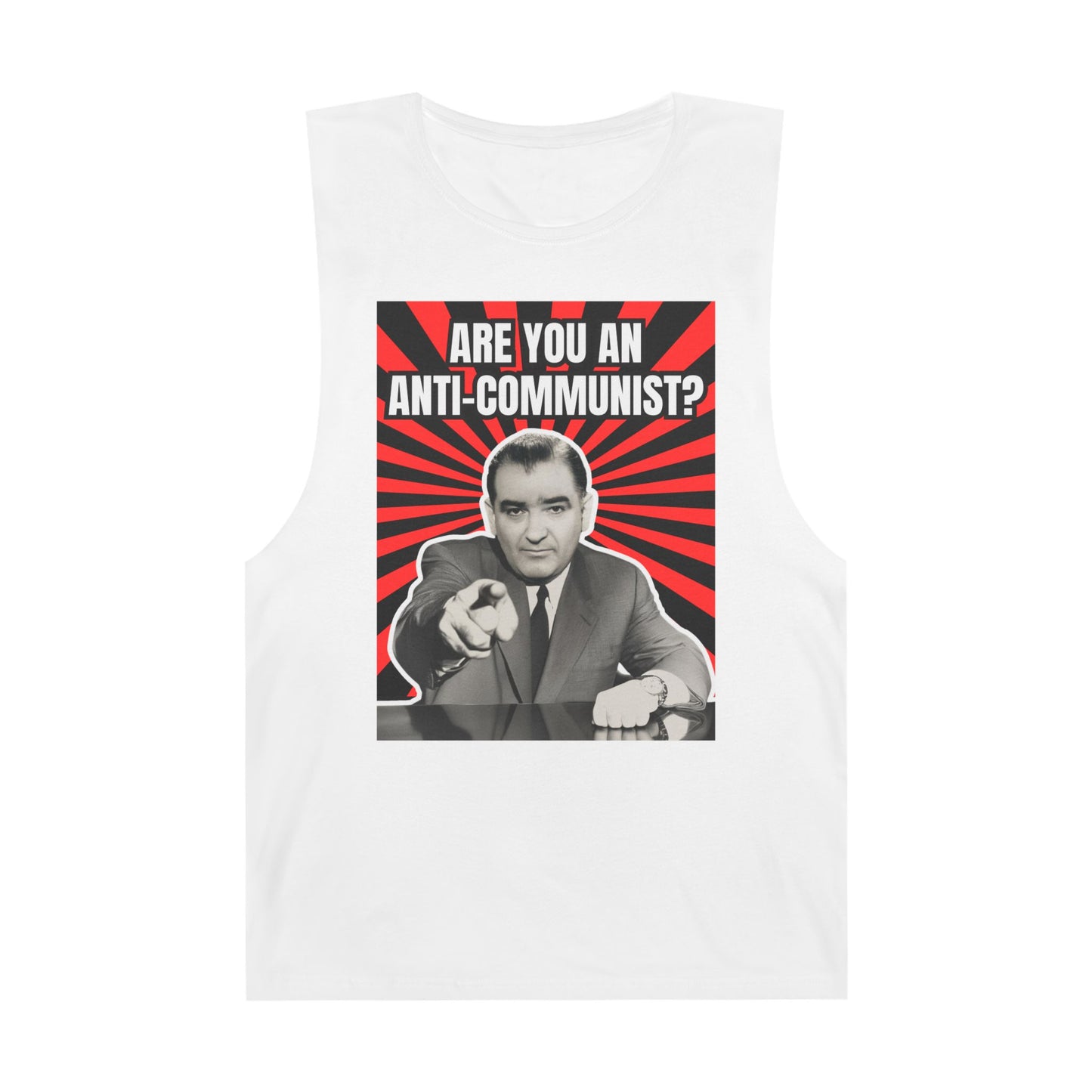 Are You An Anti-Communist? Unisex Barnard Tank