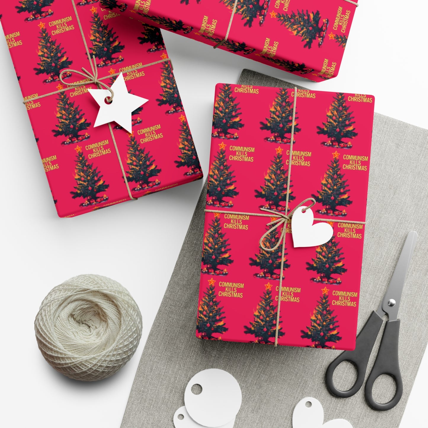 Communism Kills Christmas Gift Wrap Papers