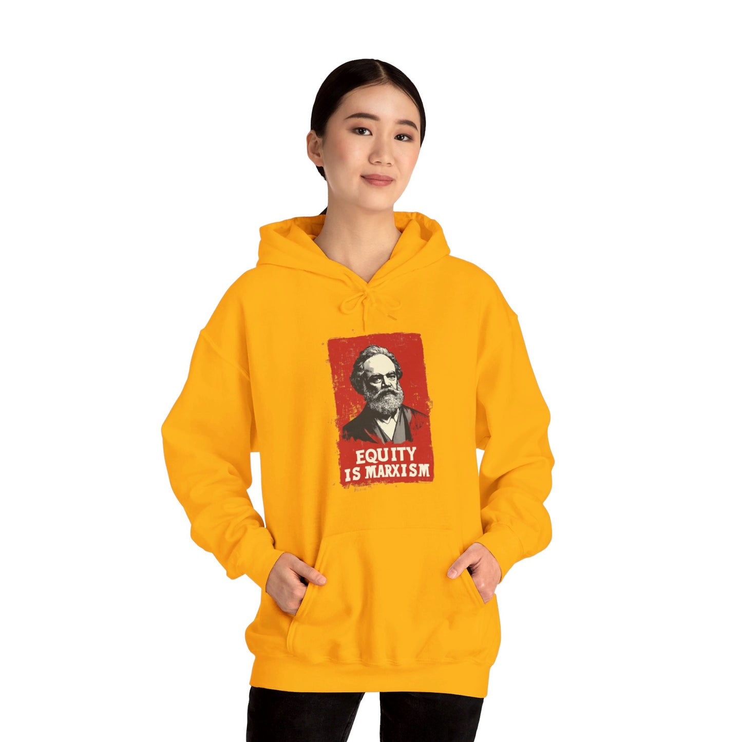 Equity Is Marxism Unisex Heavy Blend™ Hooded Sweatshirt