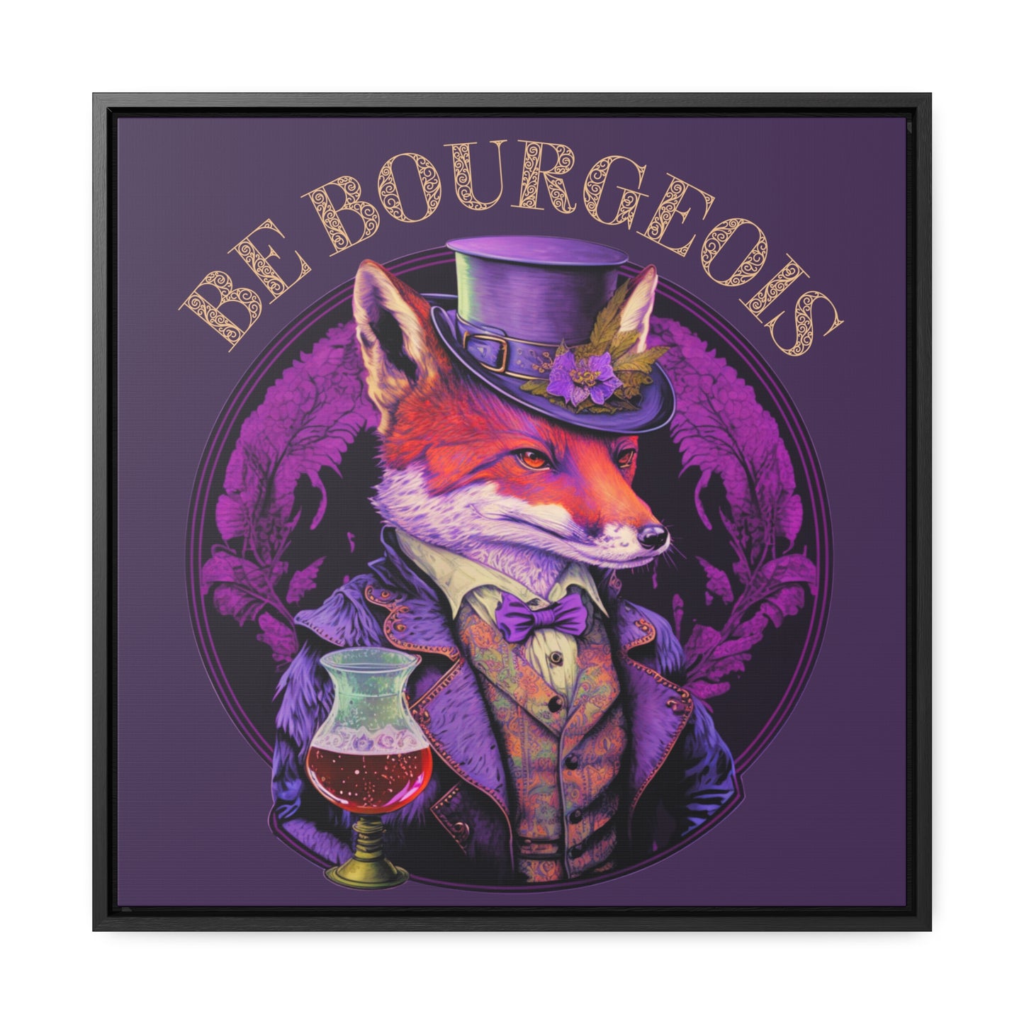 Be Bourgeois Gallery Canvas Wraps, Square Frame