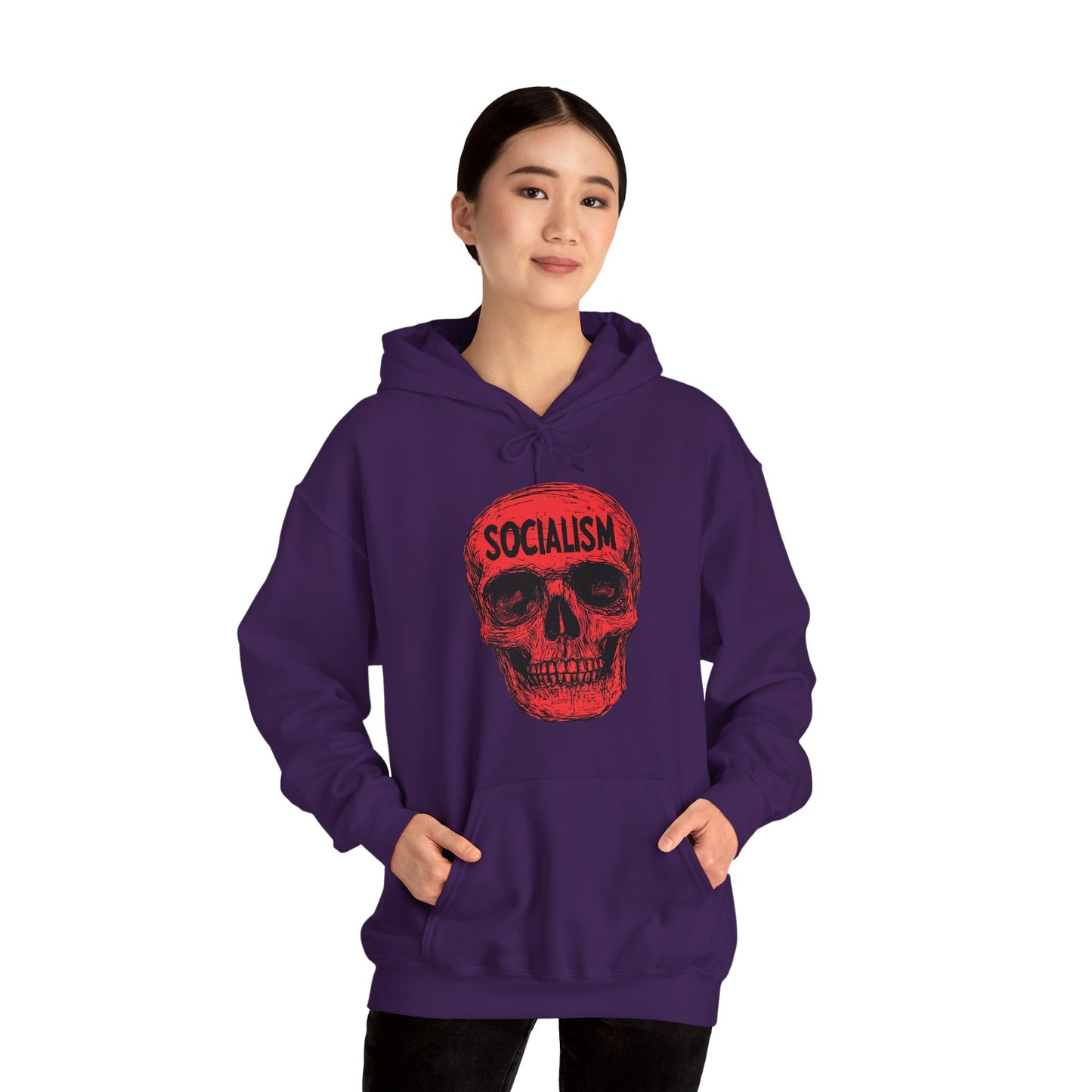 Socialism Means Death Unisex Heavy Blend™ Hooded Sweatshirt