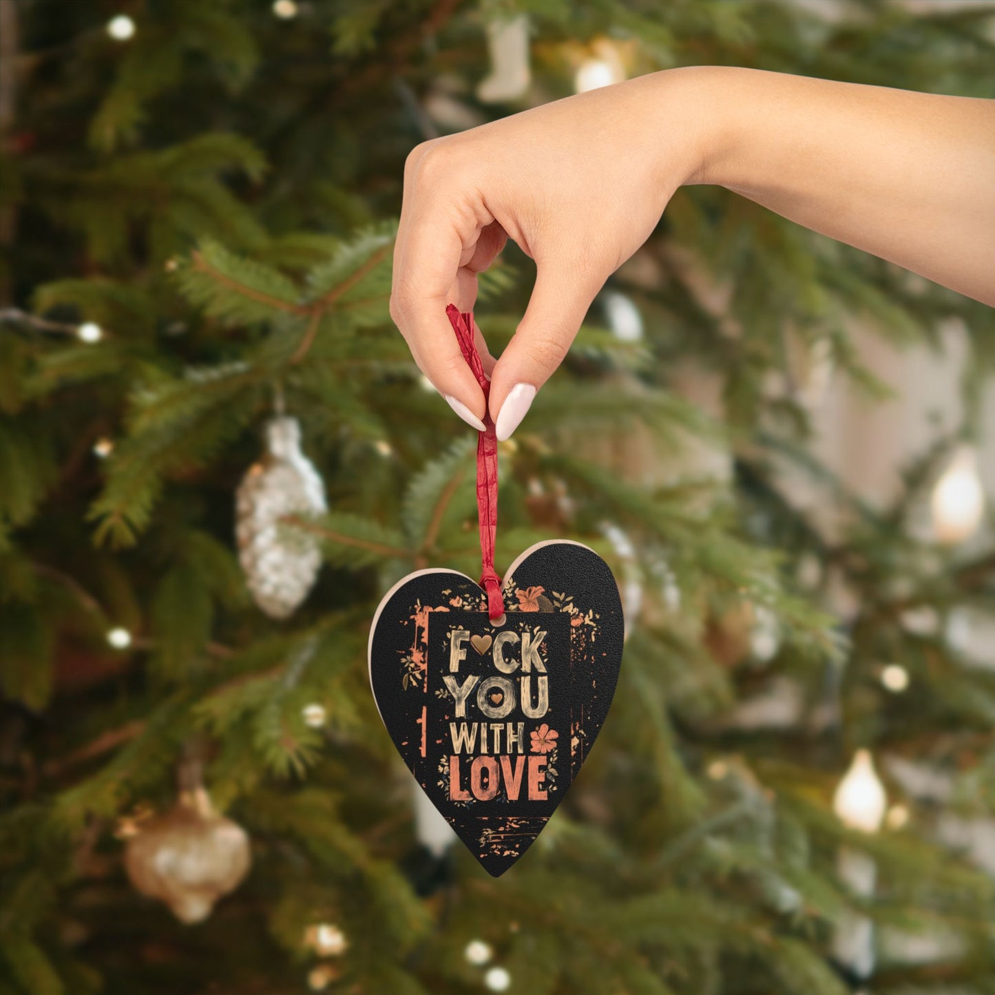 Eff You (With Love) Wooden Ornaments