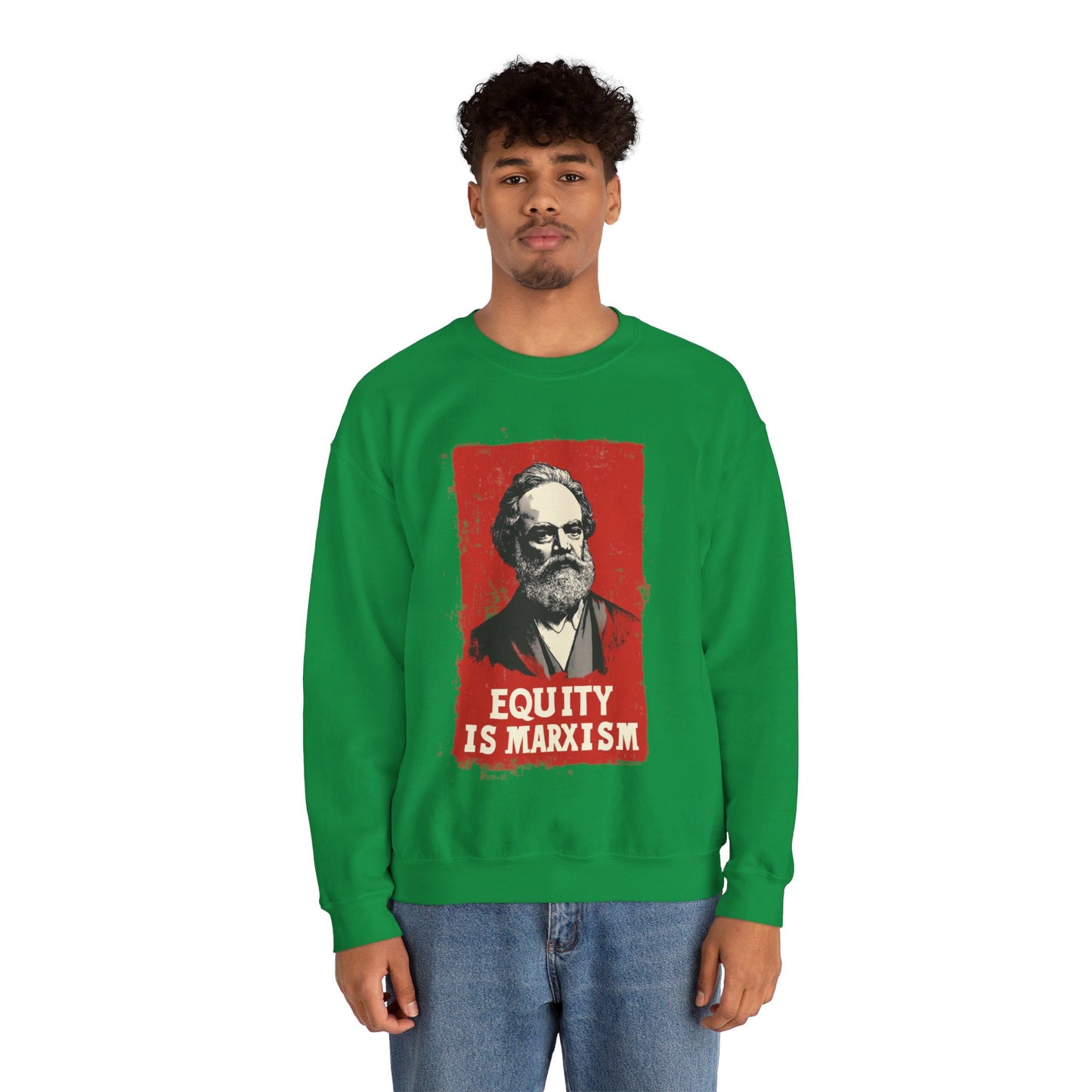 Equity Is Marxism Unisex Heavy Blend™ Crewneck Sweatshirt