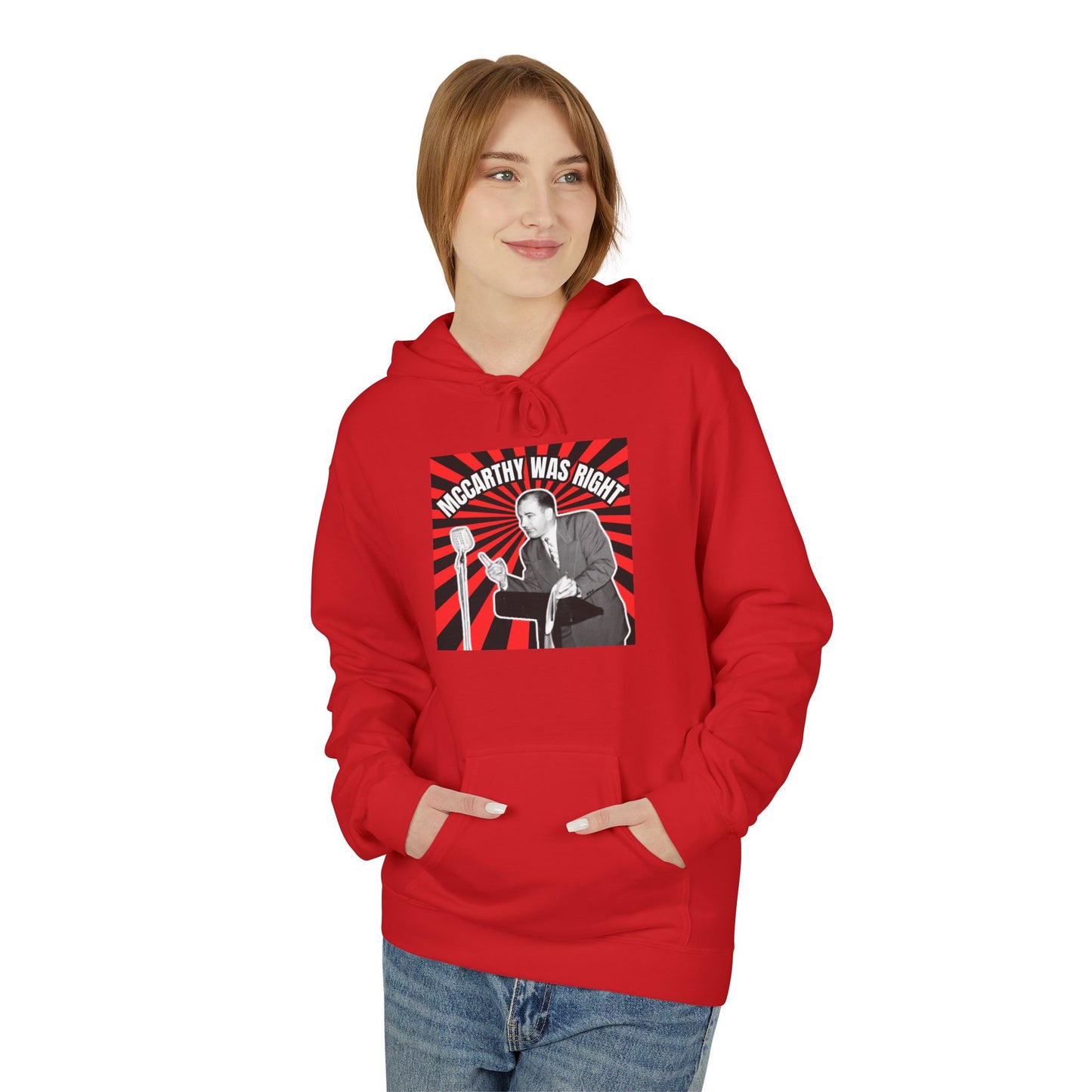 McCarthy Was Right Design 4 Unisex Midweight Softstyle Fleece Hoodie