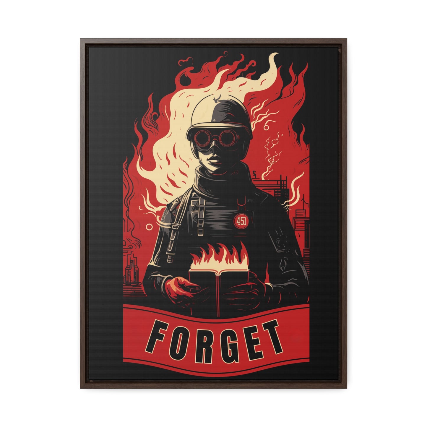 Fahrenheit 451 Gallery Canvas Wraps, Vertical Frame