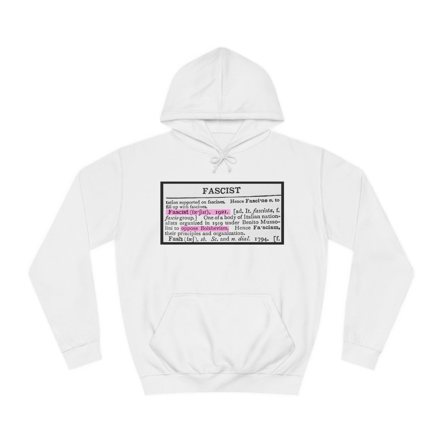 Fascism Is Anti-Communist Unisex College Hoodie