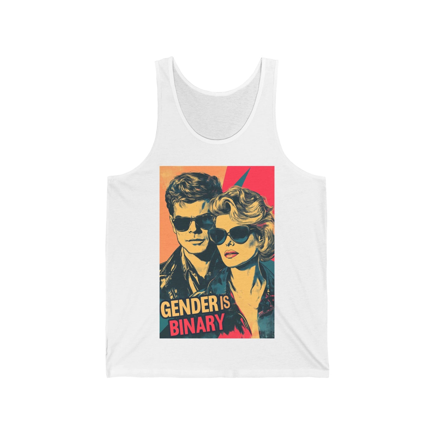 Gender Is Binary Unisex Jersey Tank