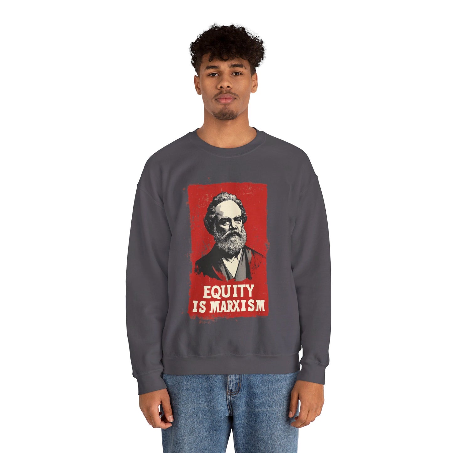 Equity Is Marxism Unisex Heavy Blend™ Crewneck Sweatshirt