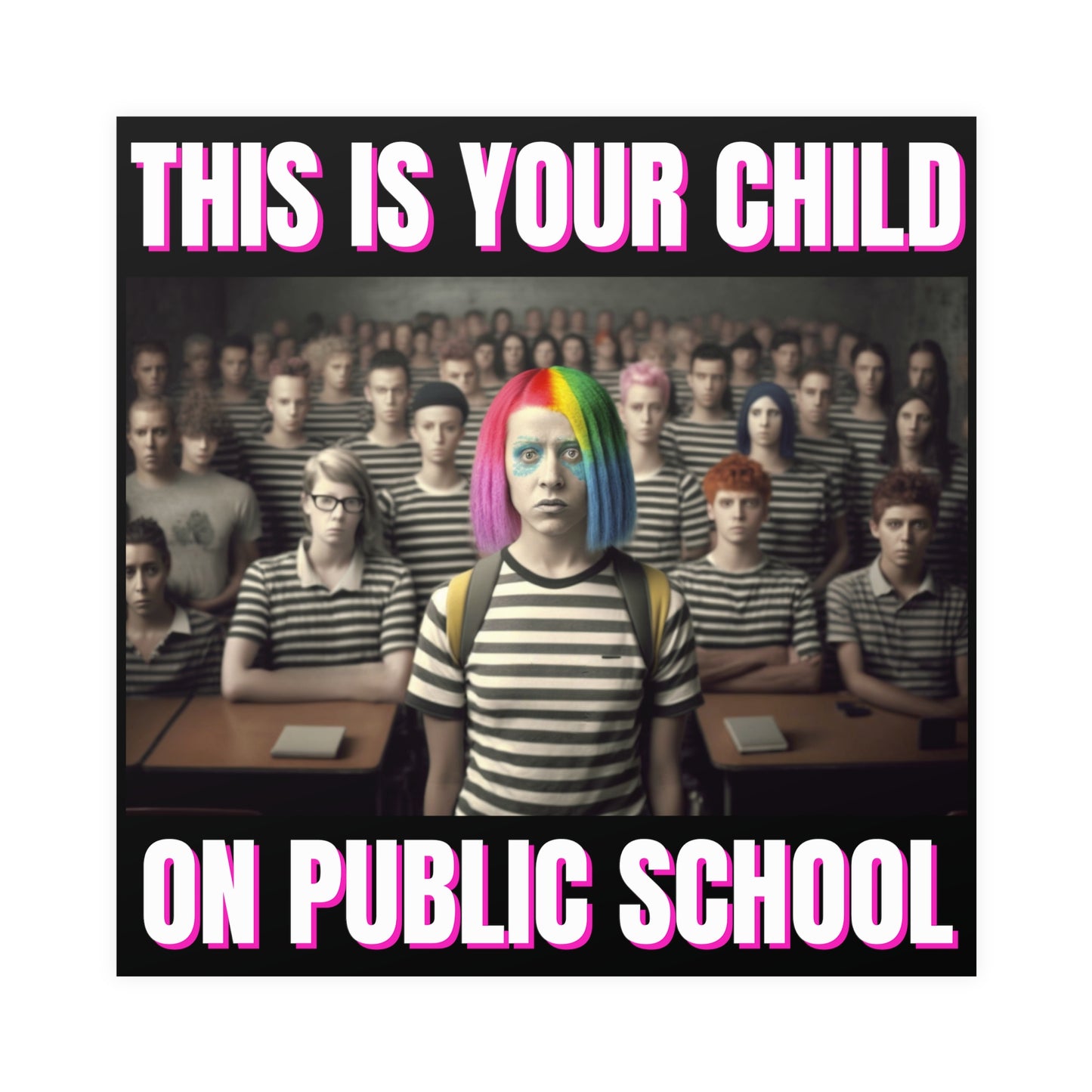 Your Child On Public School Matte Paper Poster