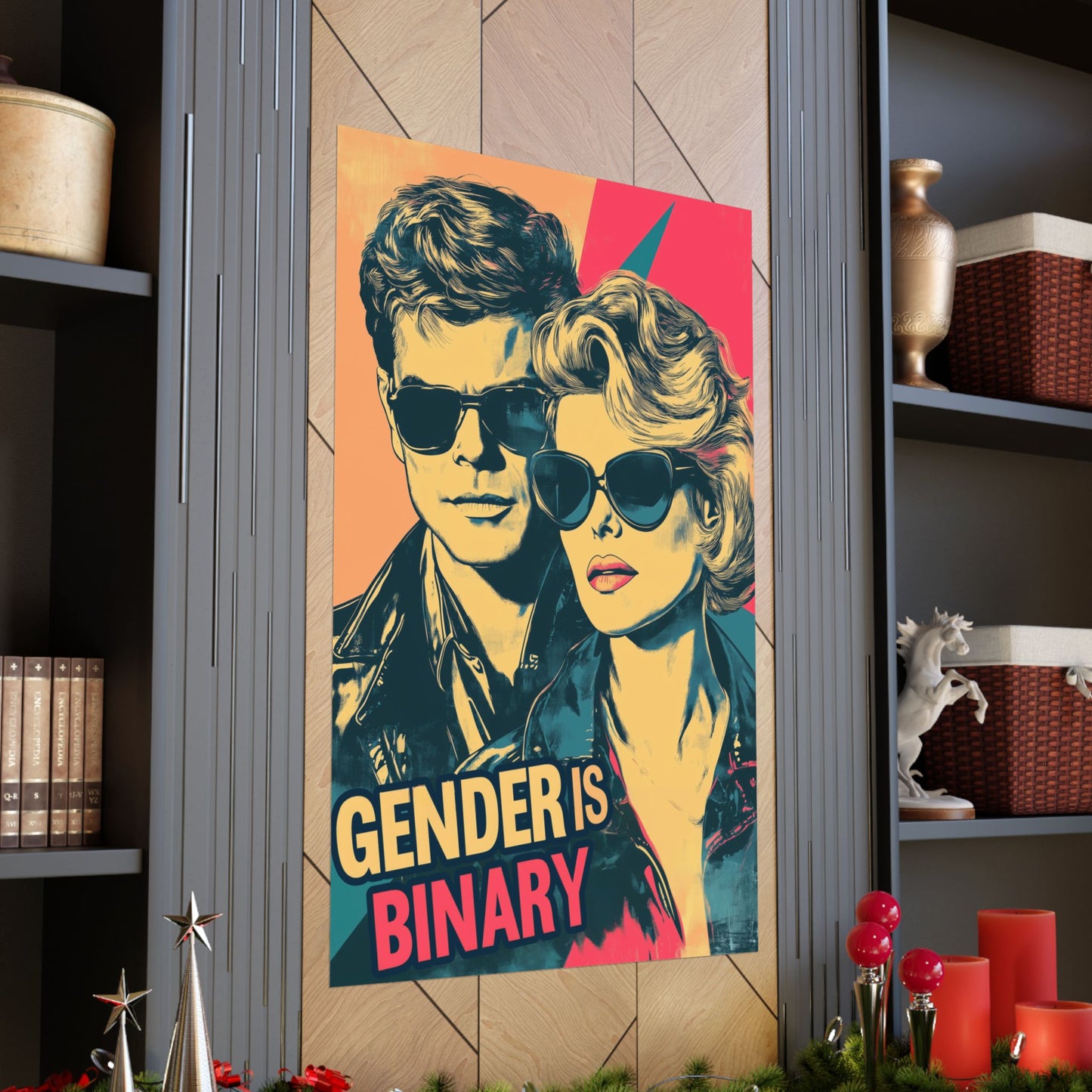 Gender Is Binary Matte Vertical Posters