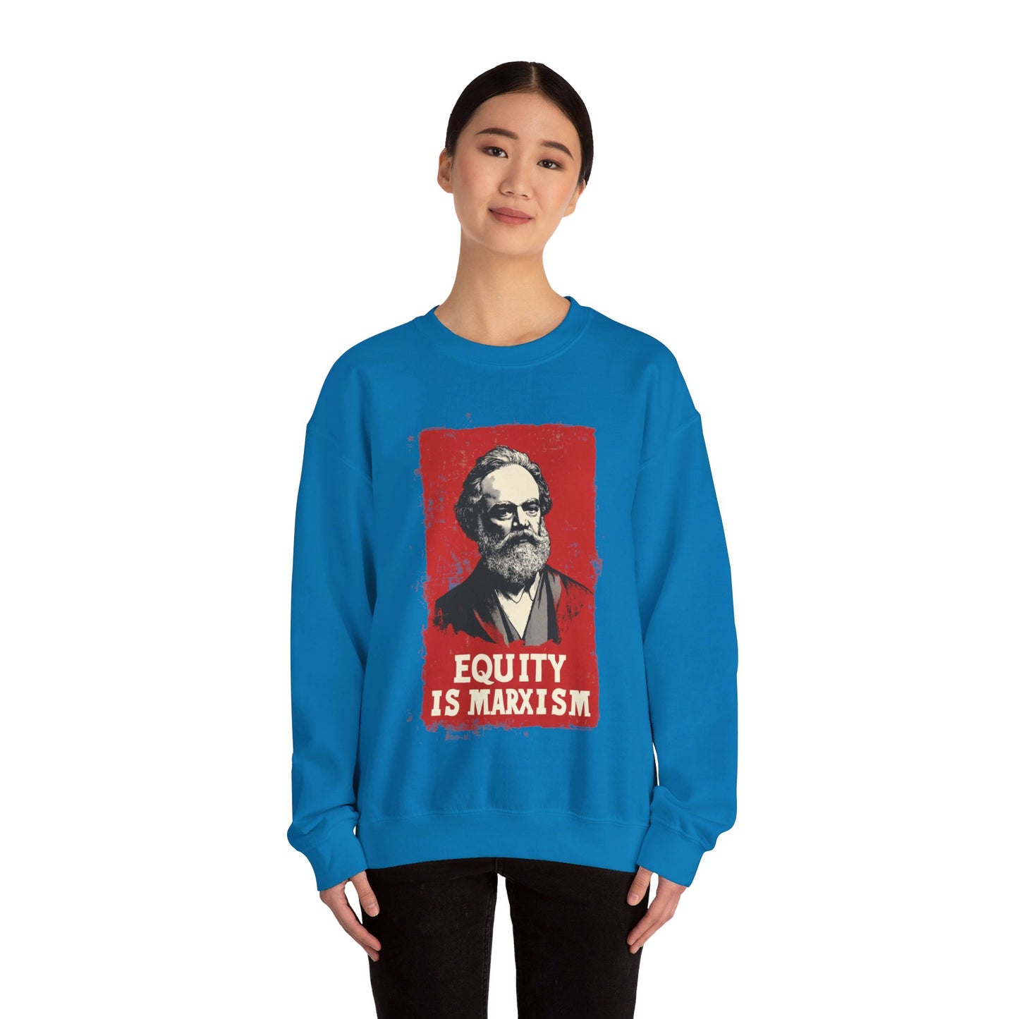 Equity Is Marxism Unisex Heavy Blend™ Crewneck Sweatshirt