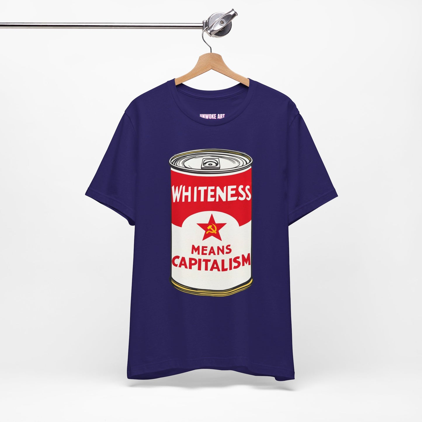 Whiteness Means Capitalism Soup Can Unisex Jersey Short Sleeve Tee