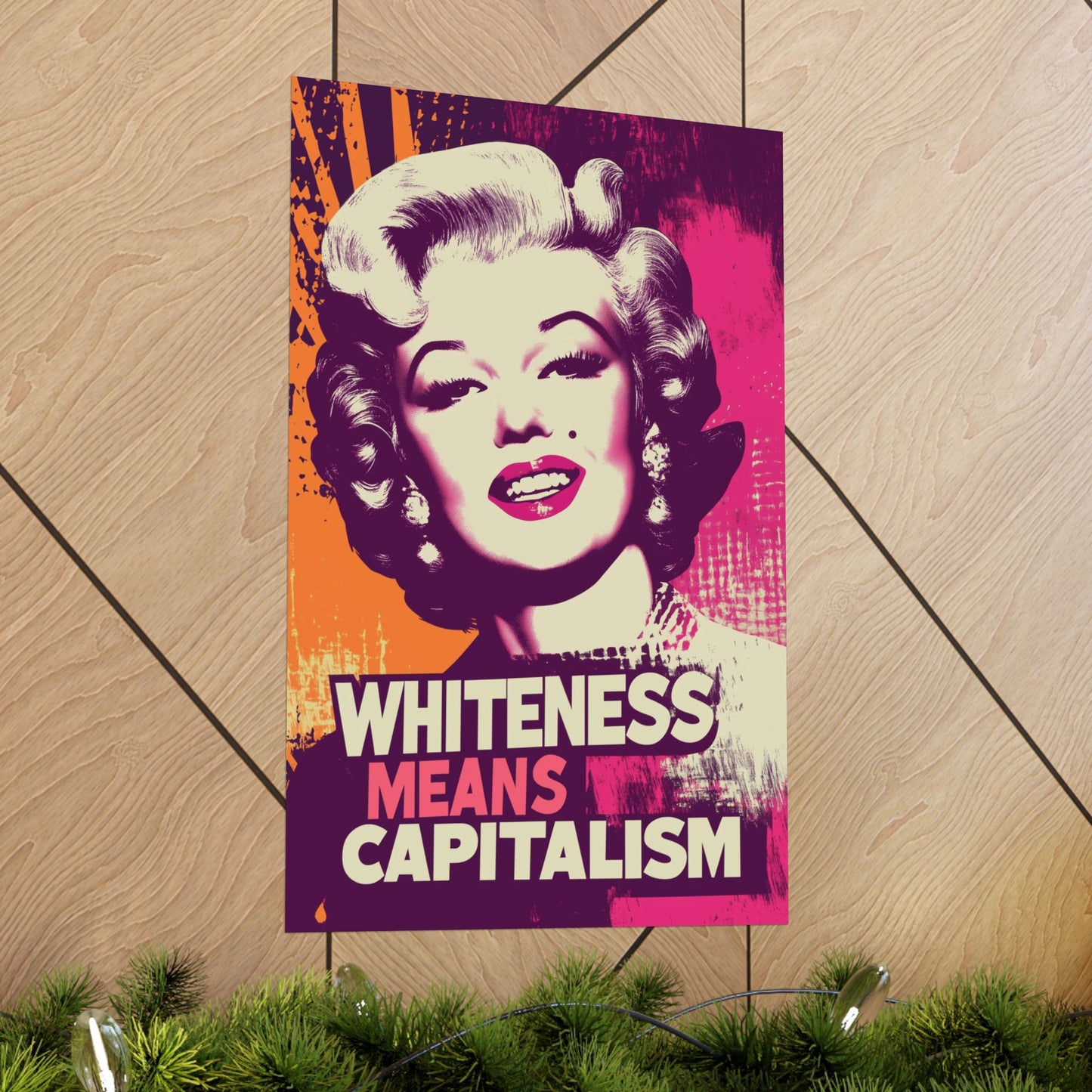 Whiteness Means Capitalism Warhol Tribute Matte Vertical Posters