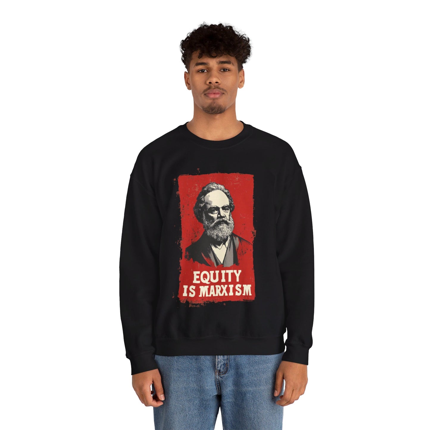 Equity Is Marxism Unisex Heavy Blend™ Crewneck Sweatshirt