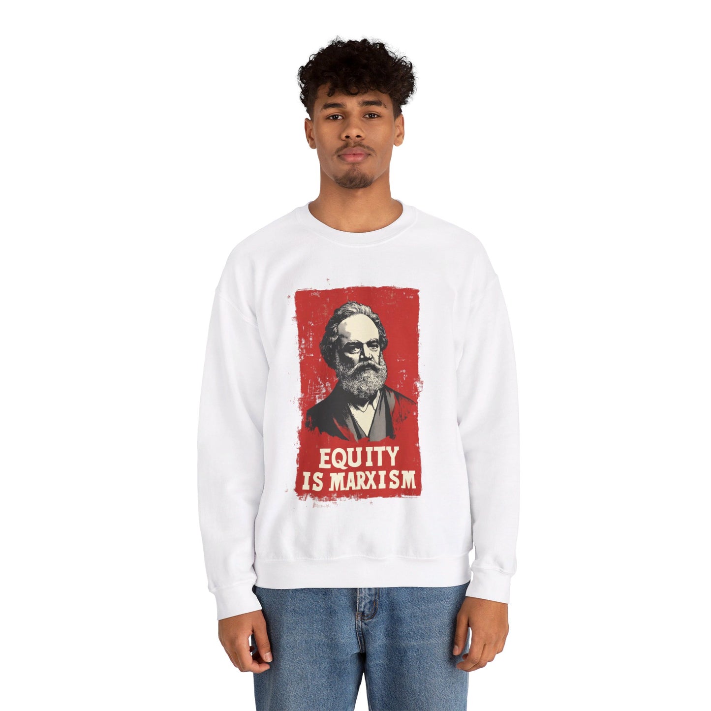 Equity Is Marxism Unisex Heavy Blend™ Crewneck Sweatshirt