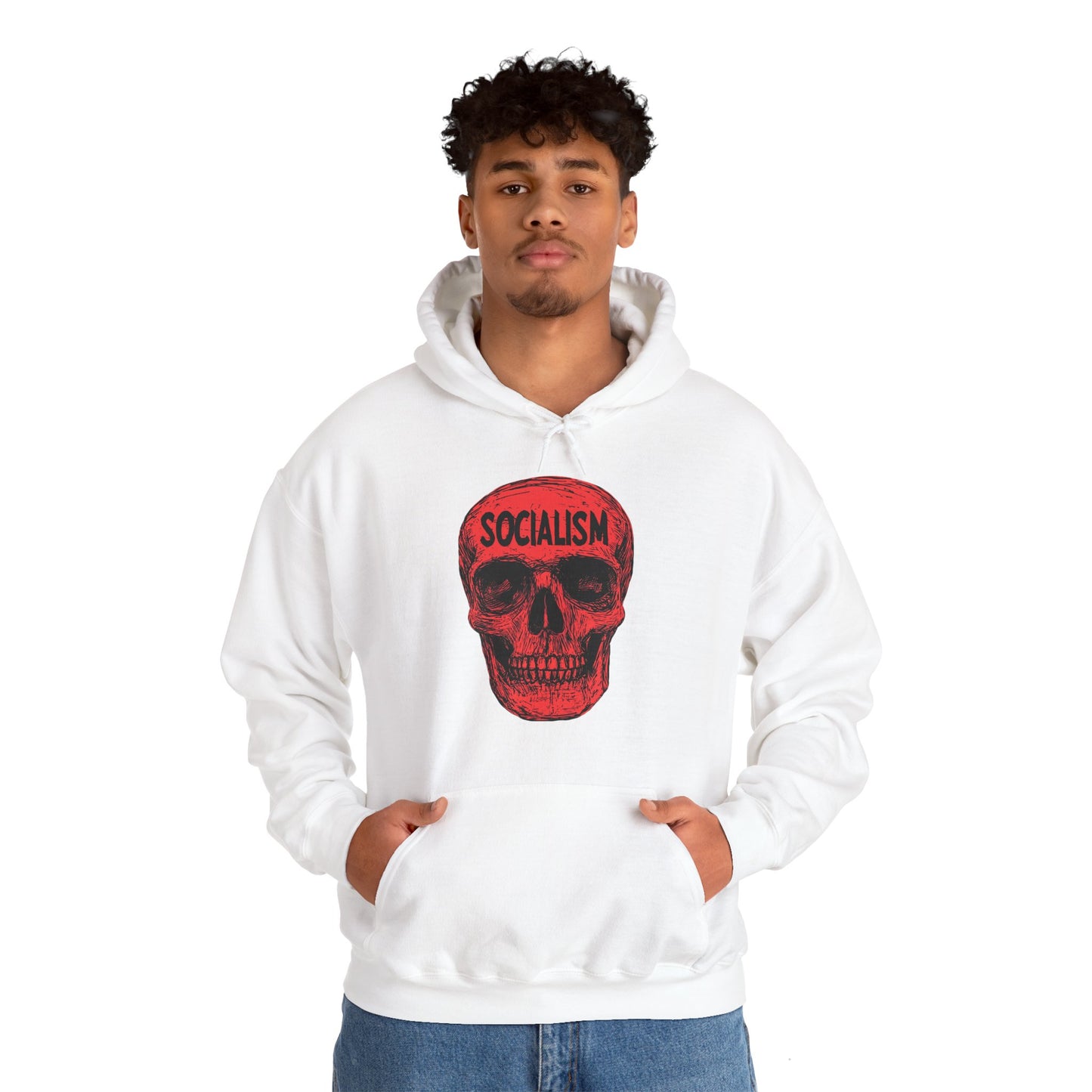 Socialism Means Death Unisex Heavy Blend™ Hooded Sweatshirt