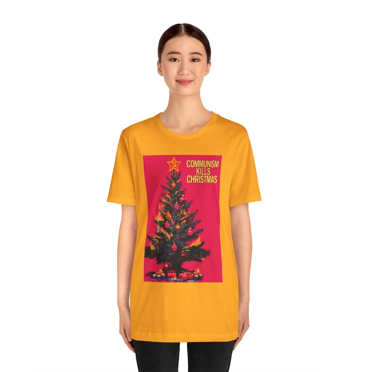 Communism Kills Christmas Unisex Jersey Short Sleeve Tee