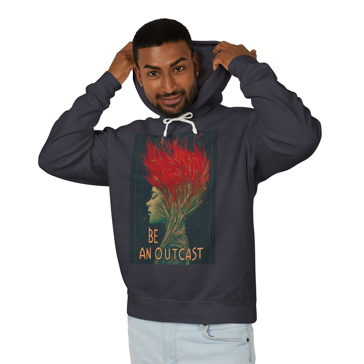 Be An Outcast Unisex Lightweight Hooded Sweatshirt