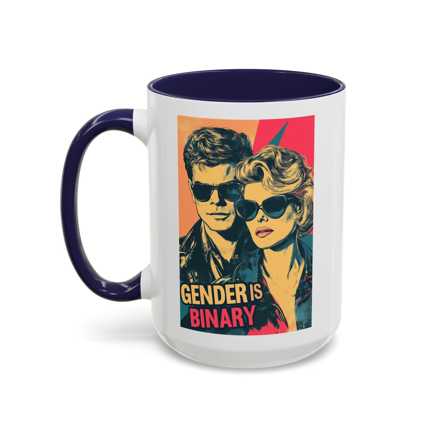 Gender Is Binary Accent Coffee Mug (11 or 15oz)