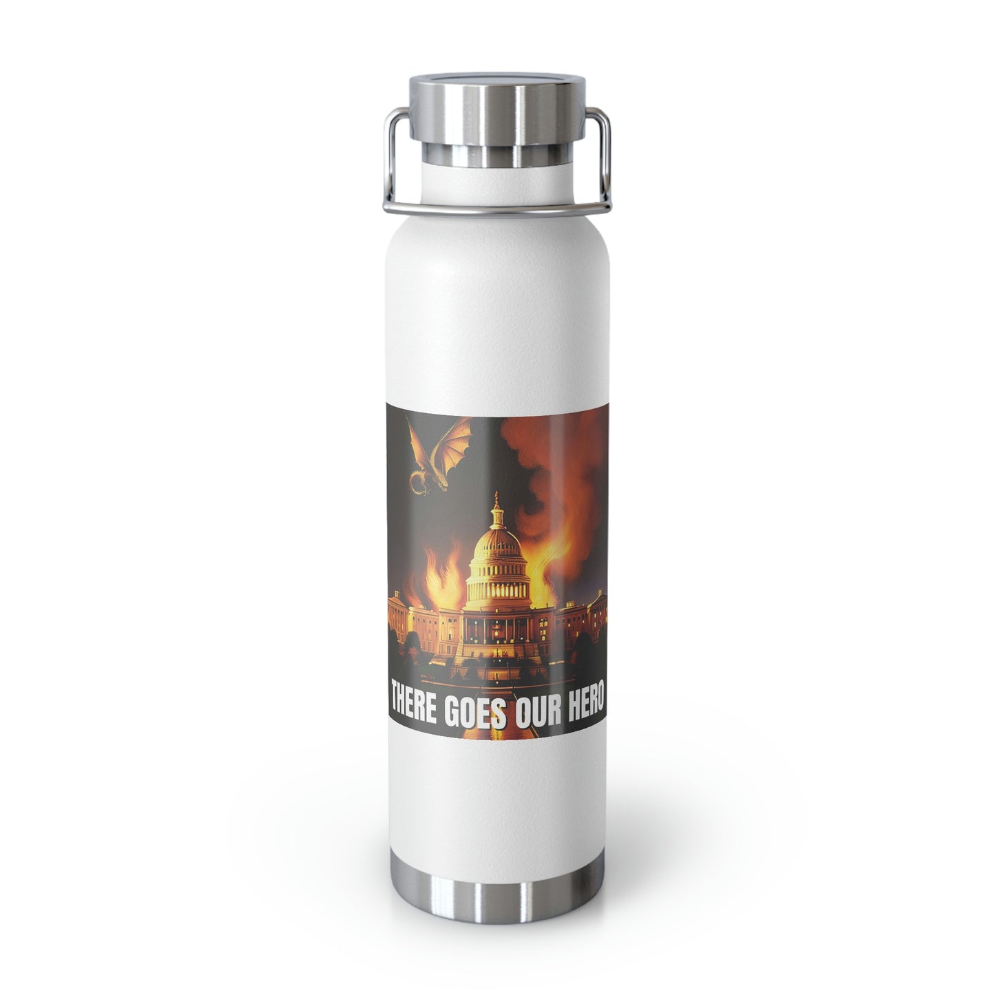 There Goes Our Hero Copper Vacuum Insulated Bottle, 22oz