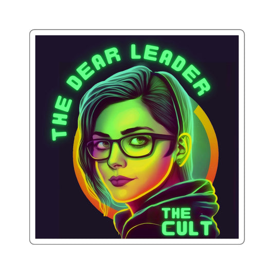 The Dear Leader Cult Square Stickers