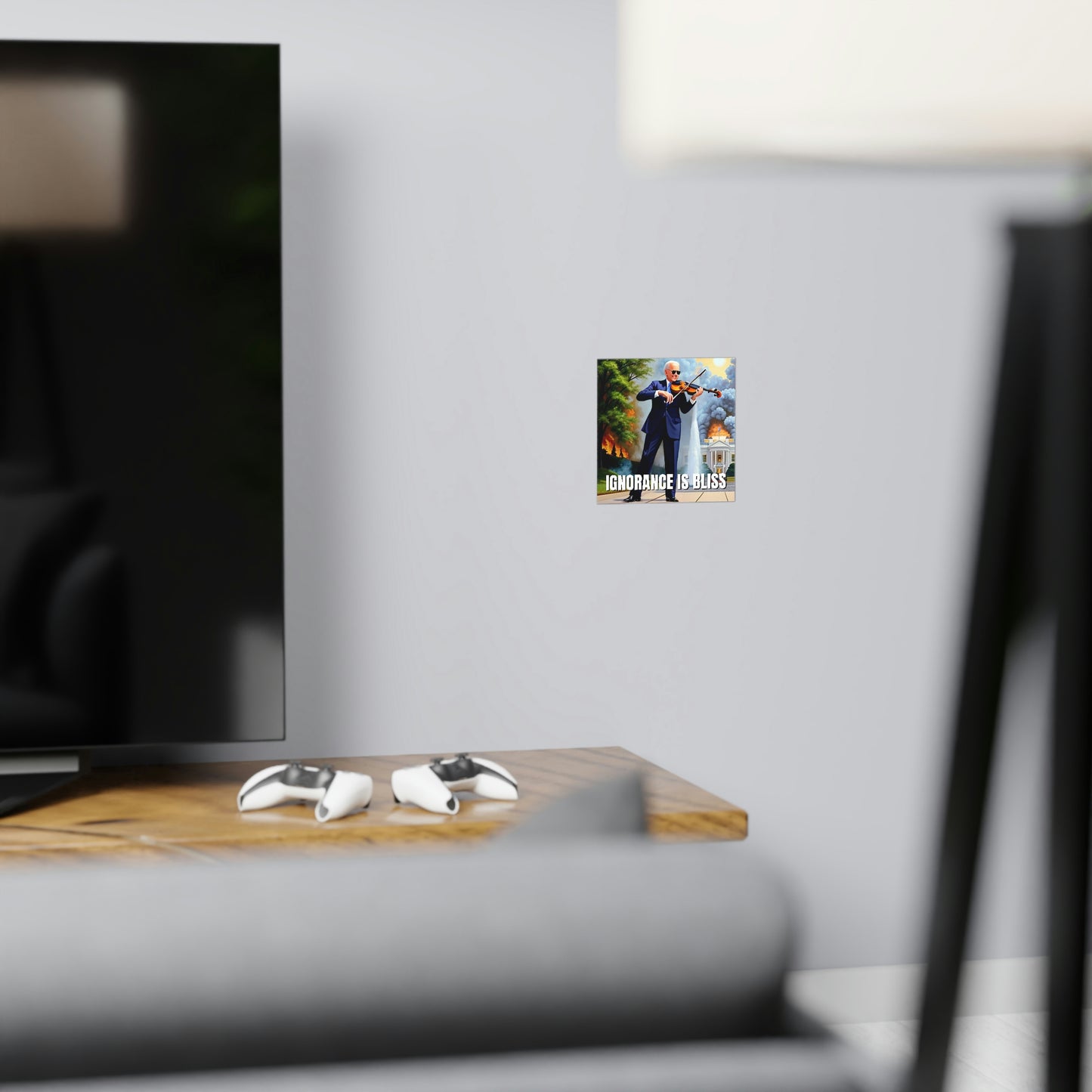 Ignorance Is Bliss Biden Matte Paper Poster