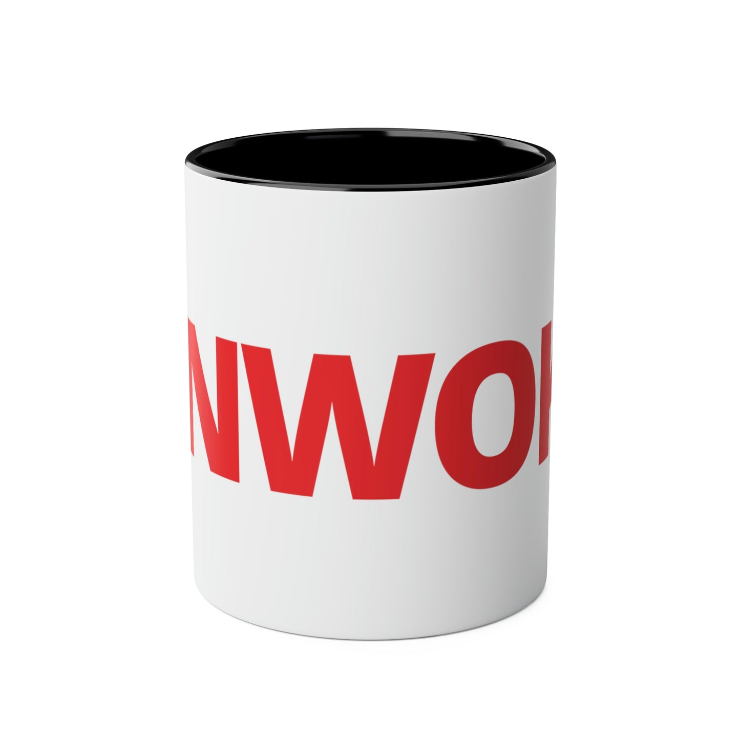UNWOKE Red Two-Tone Coffee Mugs, 11oz