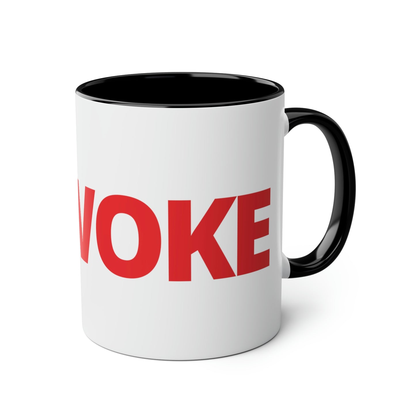 UNWOKE Red Two-Tone Coffee Mugs, 11oz
