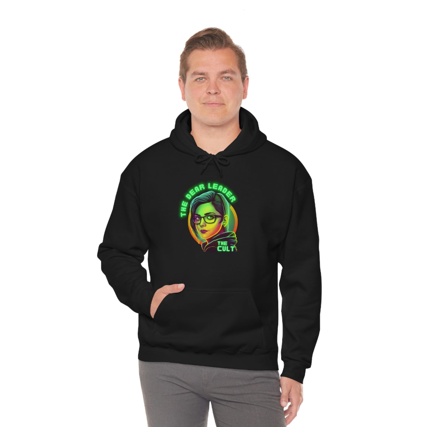 The Dear Leader Cult Unisex Heavy Blend™ Hooded Sweatshirt