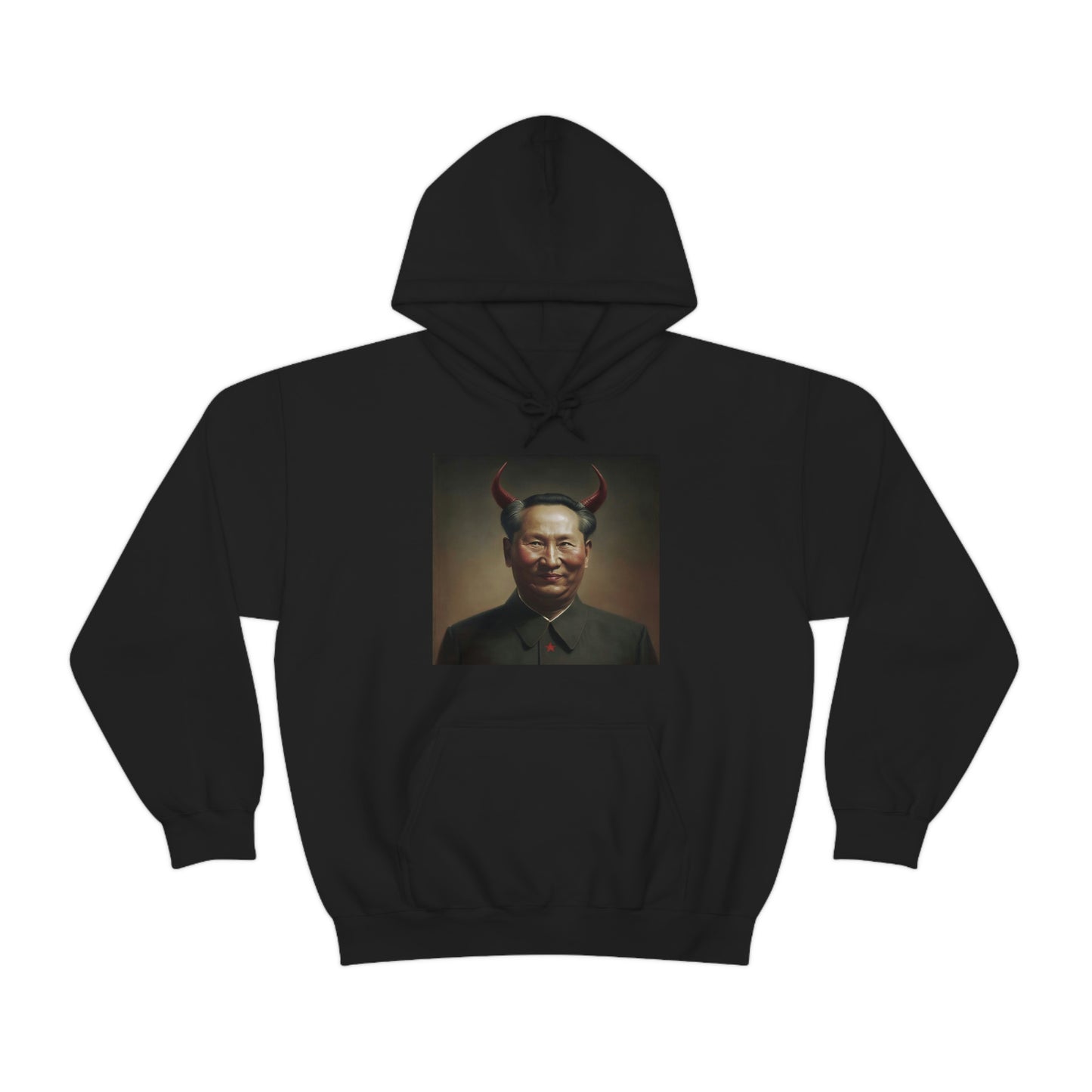 Portrait of The Great Leader Unisex Heavy Blend™ Hooded Sweatshirt
