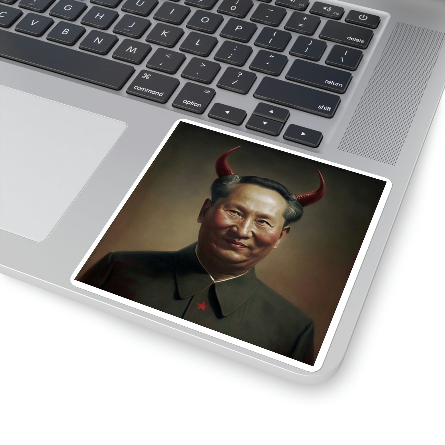 Portrait of The Great Leader Square Stickers