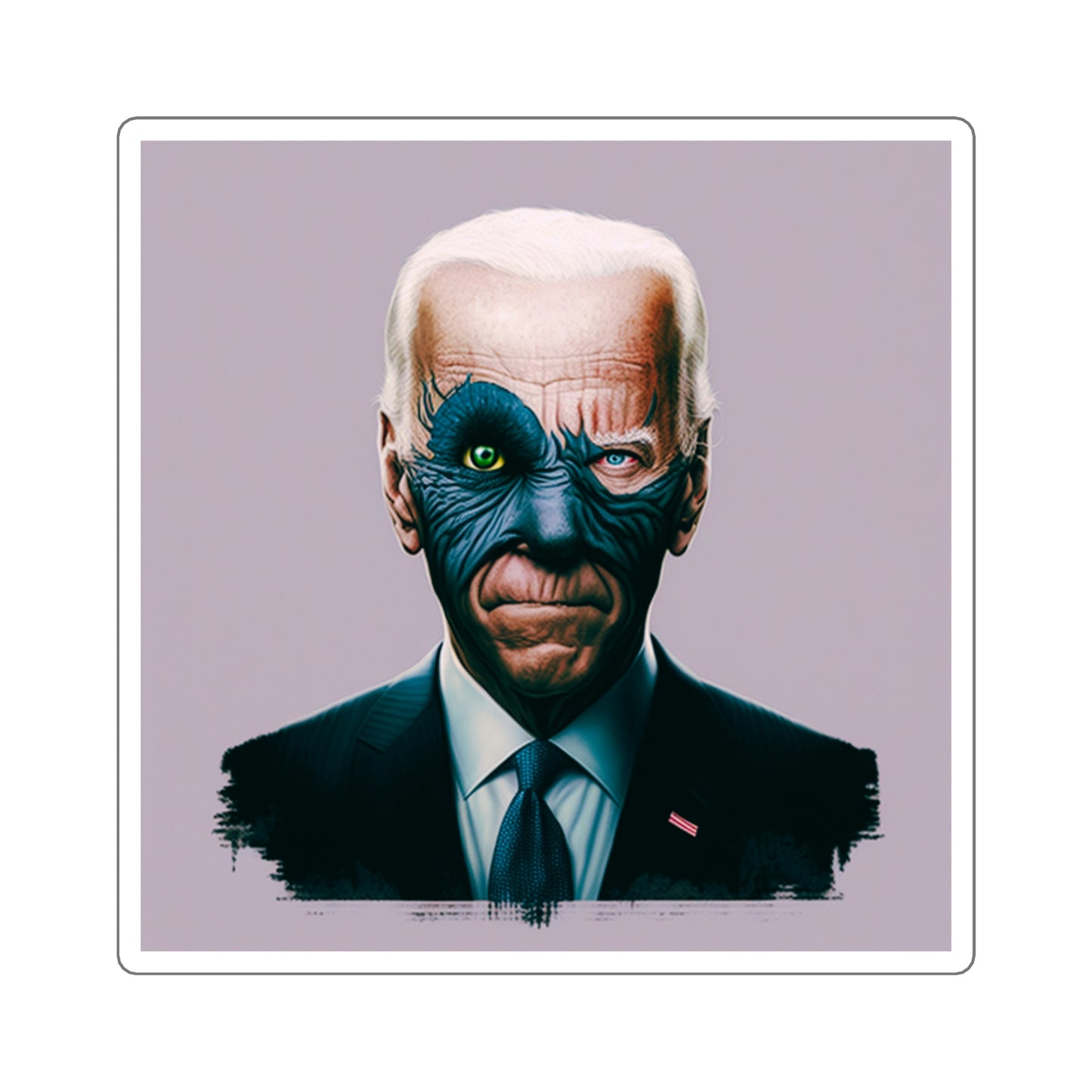 Joe Biden's Presidential Portrait Square Stickers