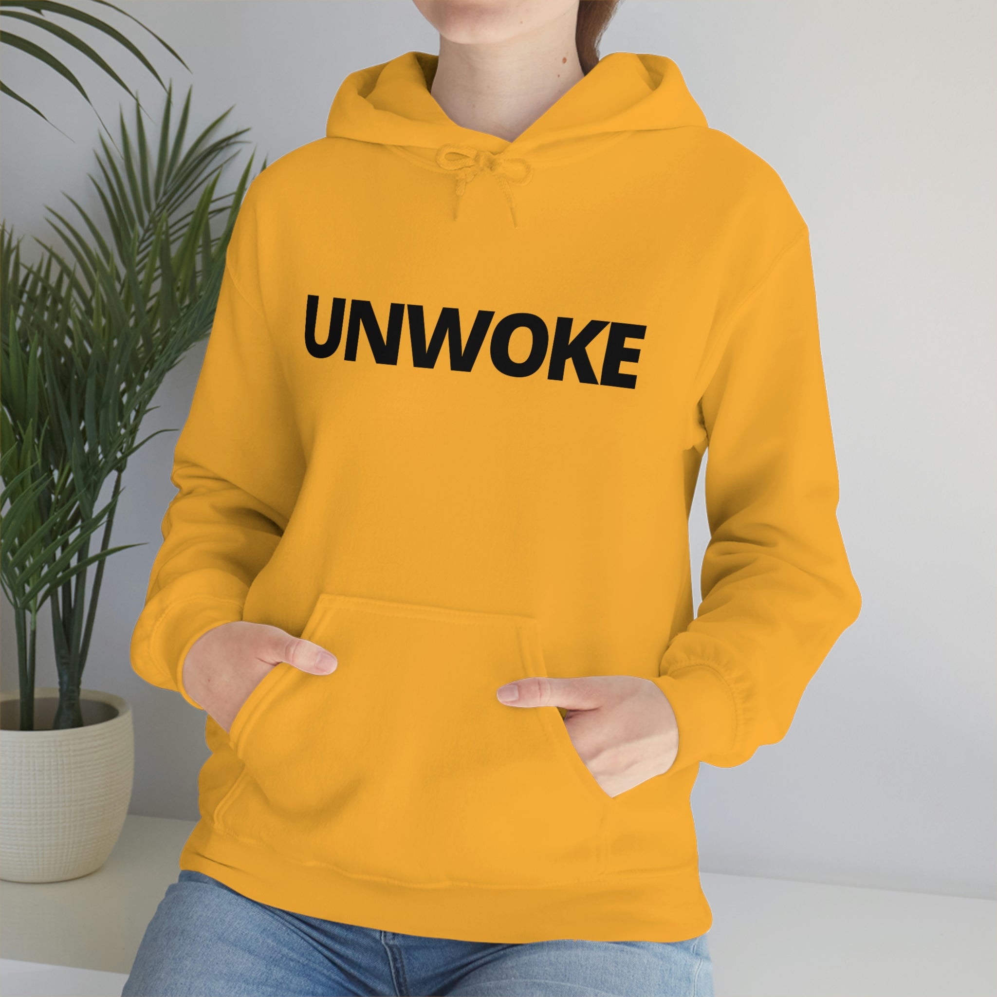 UNWOKE Unisex Heavy Blend Hooded Sweatshirt Unwoke Art